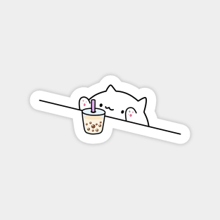 Bongo Cat Wants Boba! Sticker